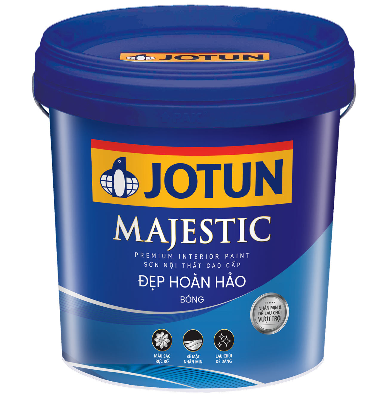 Sơn phủ nội thất Jotun Majestic đẹp hoàn hảo bóng