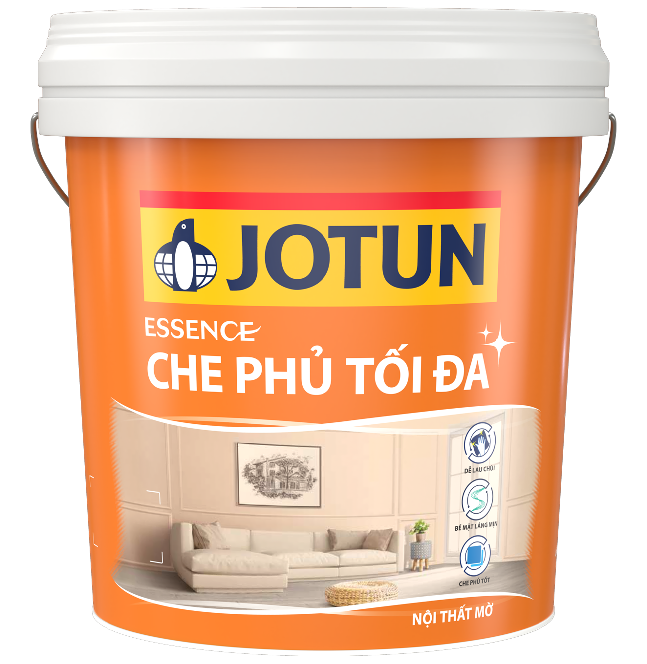 Sơn nội thất Essence che phủ tối đa